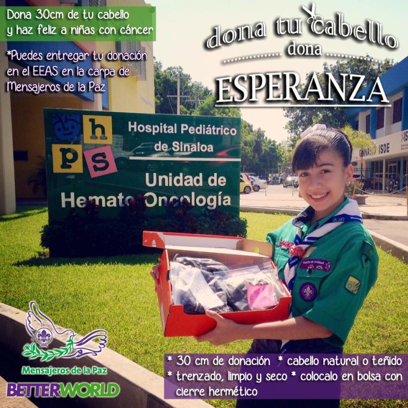 Dona tu cabello, dona esperanza - diciembre 2015