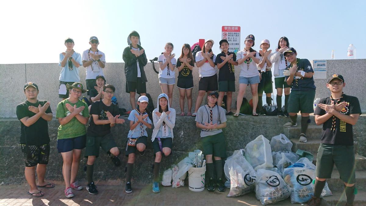 2018明湖國中光明複式童軍團行義淨灘服務 Ming-Hu Senior Scouts Coastal Cleanup Project