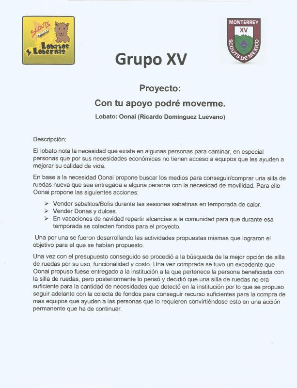 CON TU APOYO PODRÉ MOVERME