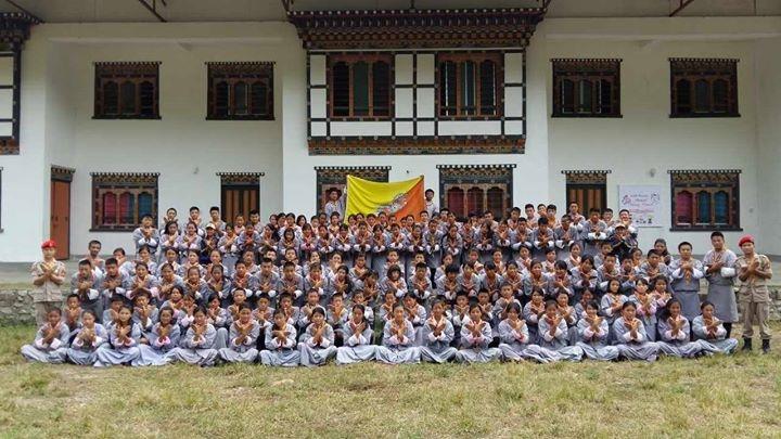 Gyelpozhing Scouts joining in MoP.