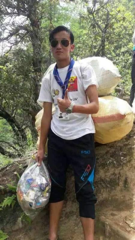 cleanup campaign along the way to tiger nest.