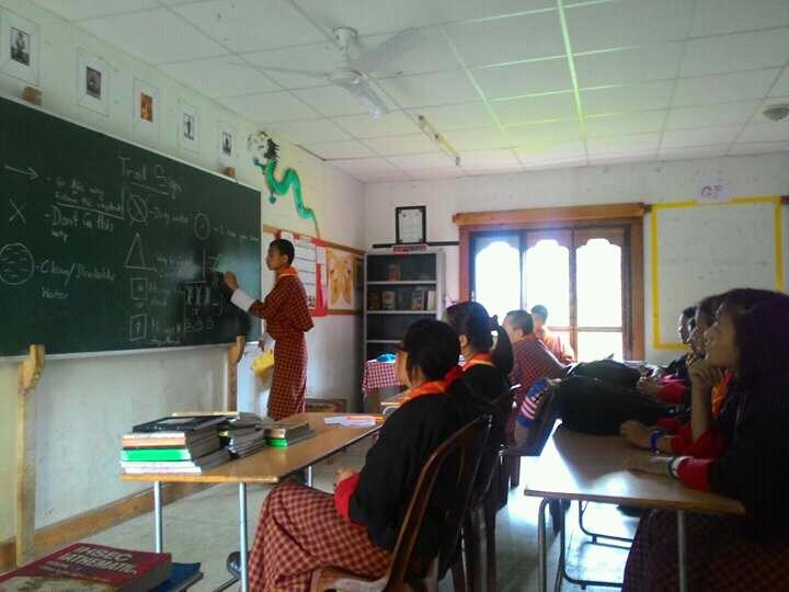 Teaching trail signs for scouts