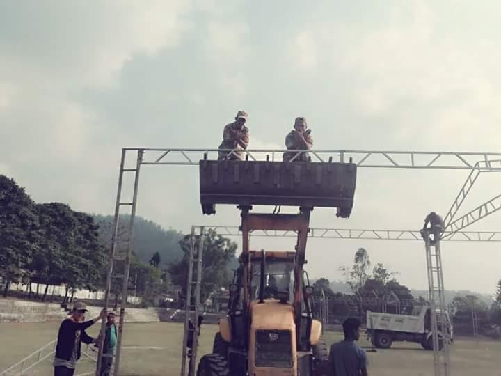 Preparation for our Gyelsay's Birth Anniversary. 5th February 