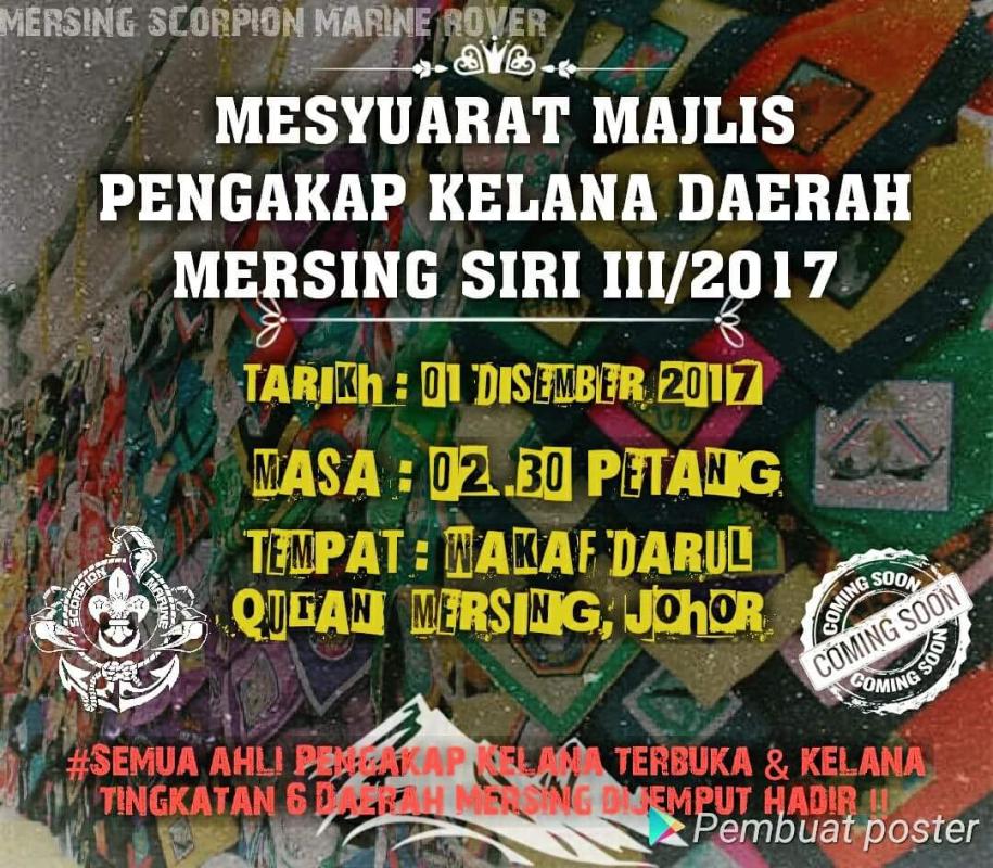 MESYUARAT SIRI 1/18 MAJLIS PENGAKAP KELANA DAERAH MERSING JOHOR