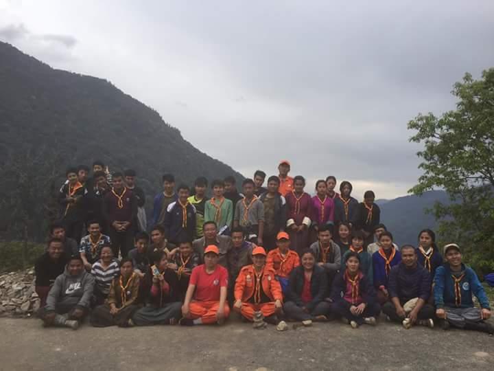 Scouts volunteer in community service