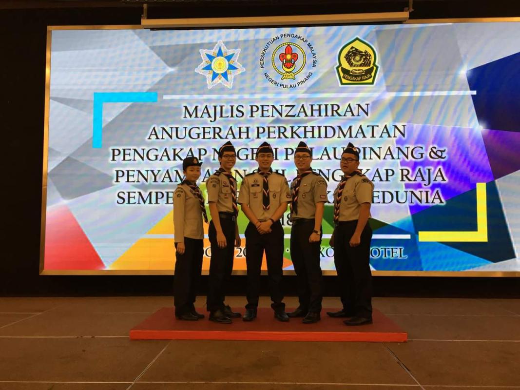 Majlis Penzairan Anugerah Perkhidmatan Pengakap Negeri Pulau Pinang& Penyampaian Sijil Pengakap Raja Sempena Hari Pengakap Seduniua Tahun2018