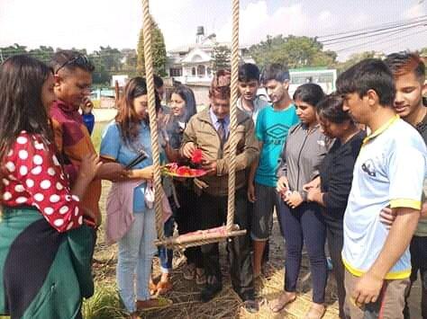 CONSTRUCTED SWING DURING VIJAYA DASHAMI