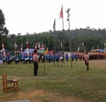 kemah hari pramuka ke 55 tahun 2016 kwarran ledo