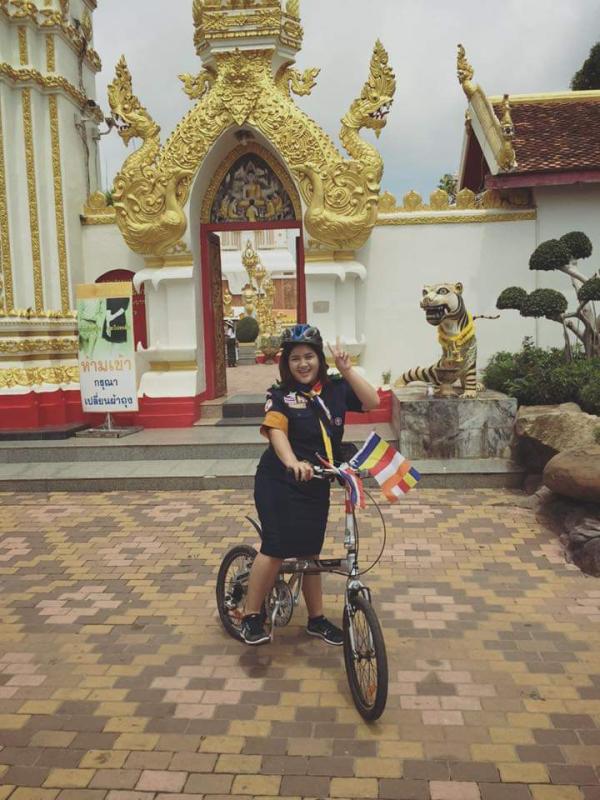 ปั่นจักรยานเพื่อเผยแพร่สันติภาพ 