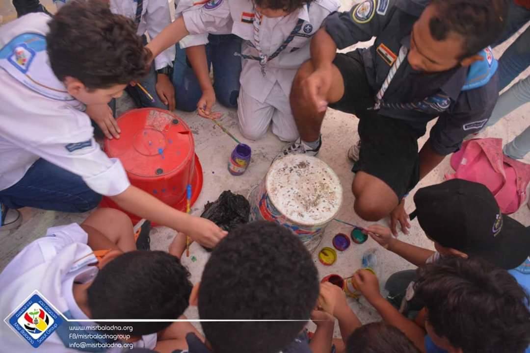 مشروع التشجير و اعادة التدويرللاشبال