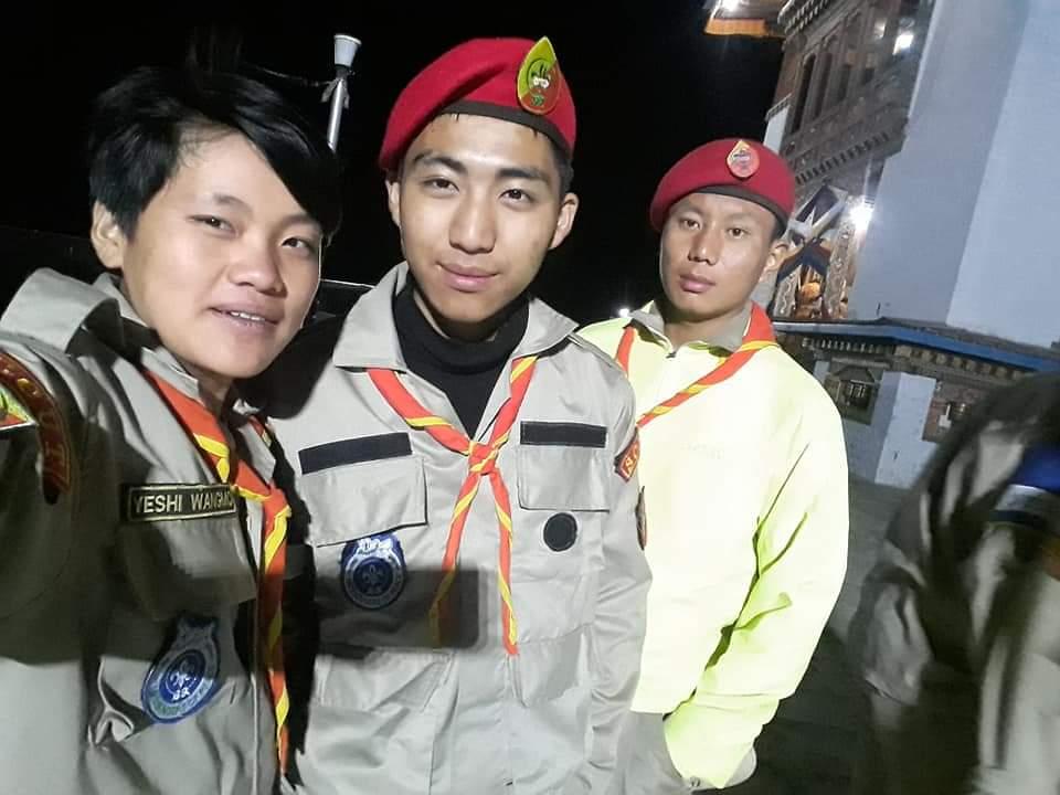 Leadership scouts organised crowd control at a religious event