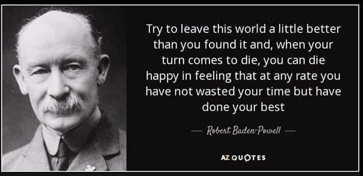 Scouts in community sanitation program