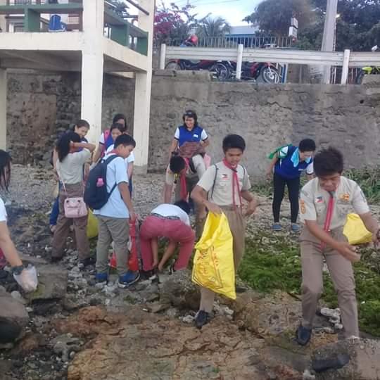 Continuous Coastal Clean-up of Sinunuc NHS Senior Scouts