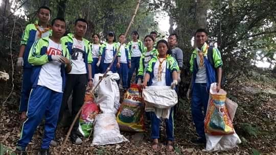 Cleaning campaign at Tsirang central school 