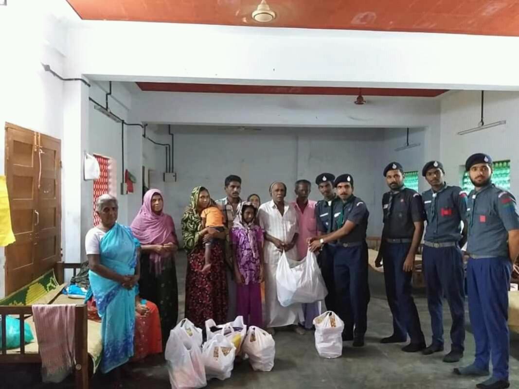 flood relief work