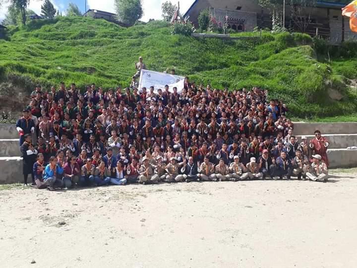 community service during bitekha scout camp