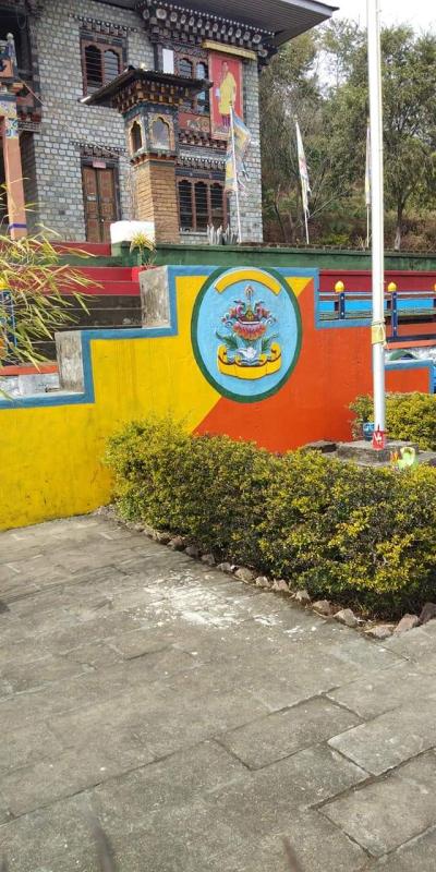 Painted the School asembly ground