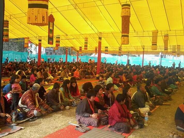 Volunteered during Dzongkhag 3rd meolam chenmo 