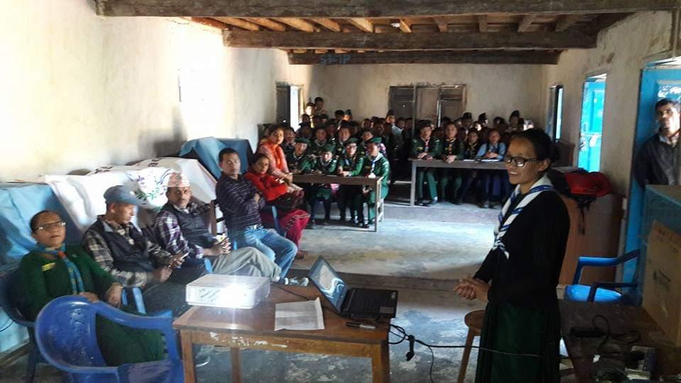 Orientation program Of MoP at school, Nepal