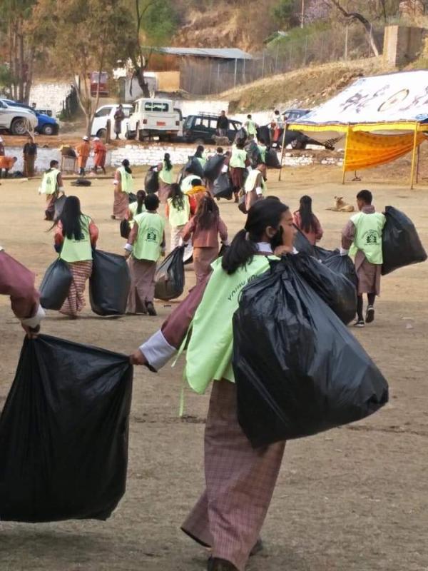 Mass Cleaning Program during Paro Tshechu