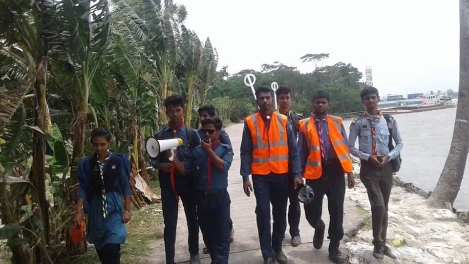 দুর্যোগ মোবাবিলায় রোভার স্কাউটদের পূর্ব প্রস্তুতি    