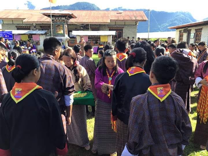 Investiture ceremony for new Scouts