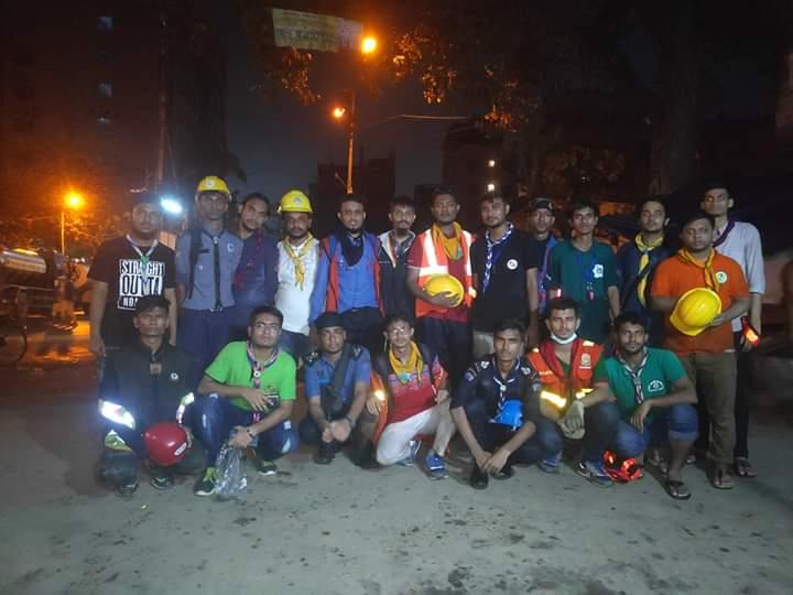 অগ্নিকাণ্ডে সেবাদান