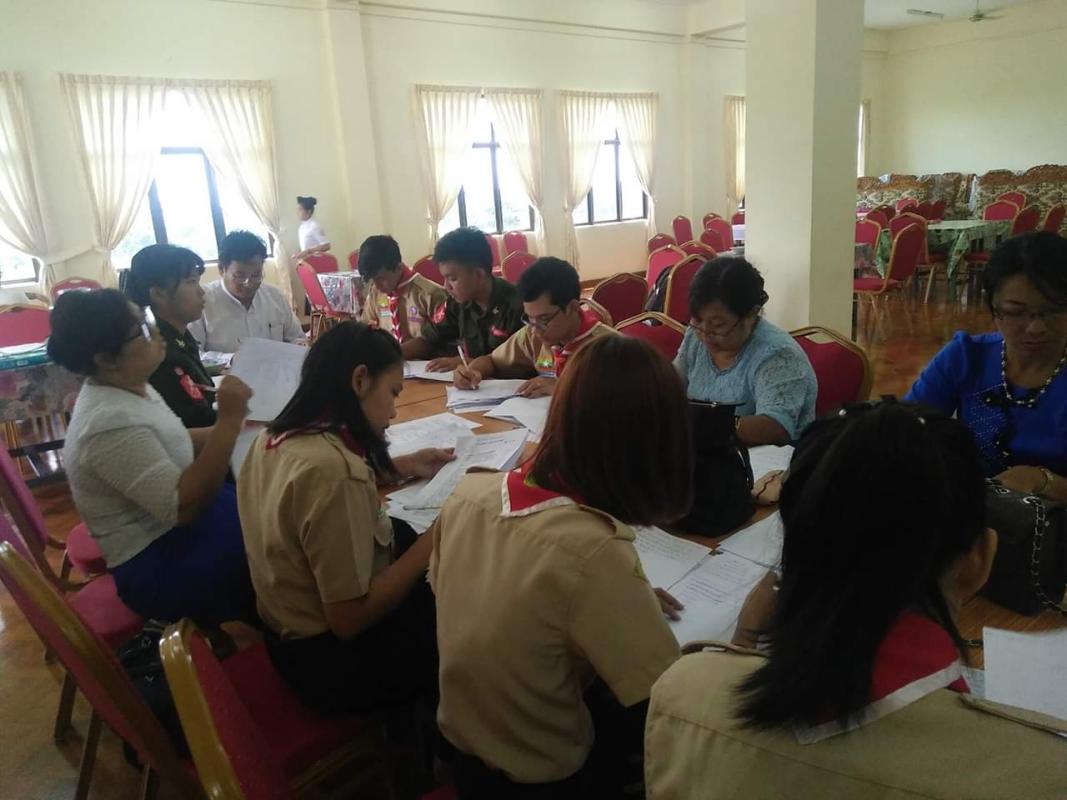 West Yangon University Scout Unit(Redcross(Basic)and (Standard))Volunteer