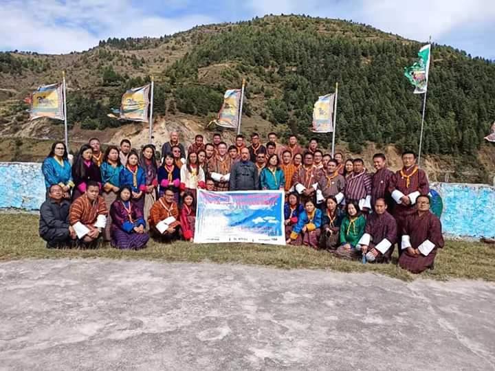 Dzongkha Scout Conference review cum Waste Management sensitization 