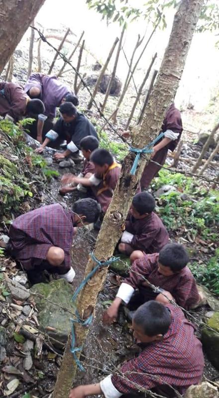 Cleaning water source