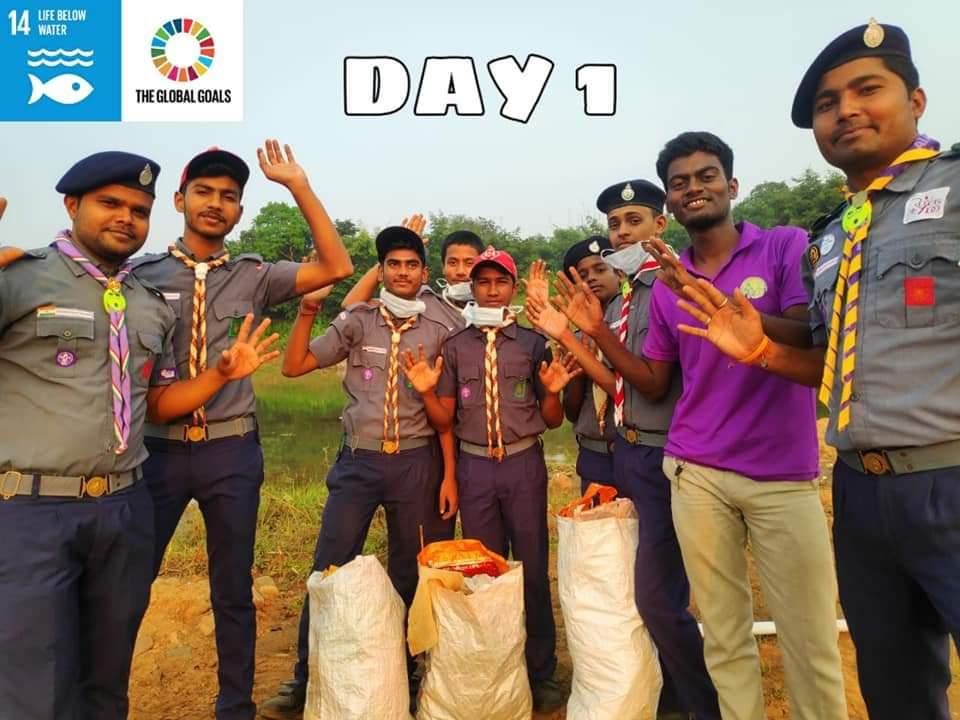 SDGs -14 LIFE BELOW WATER @ ECR DHANBAD DISTRICT GOMOH (jamuniya river)