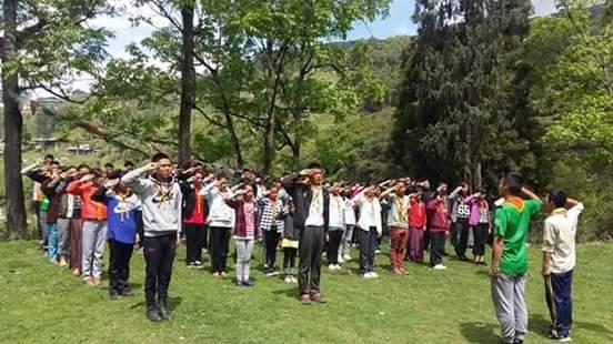 Last camping for Trongsa scout. 