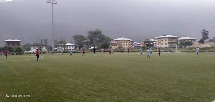 we conducted 3 days football matches between classes to raise our fund 