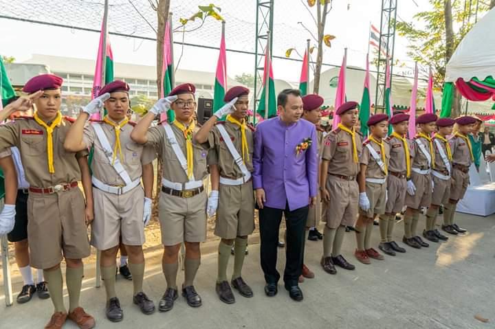 จราจรพิธีวางศิลาฤกษ์อาคาร "นวการวิมล"