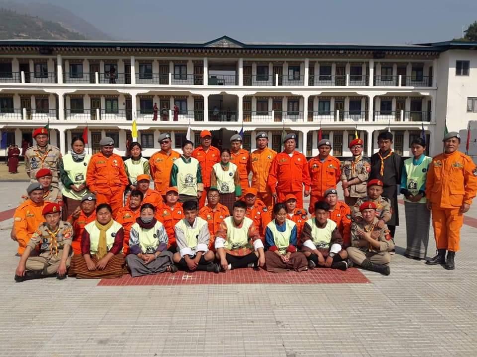 Volunteers during Rangjung Drupchen, Trashigang