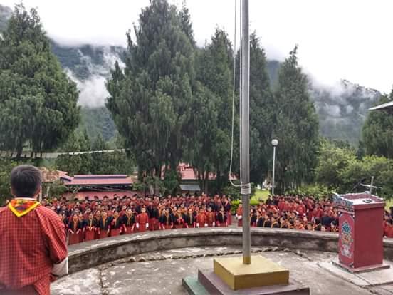 Hosting morning assembly 