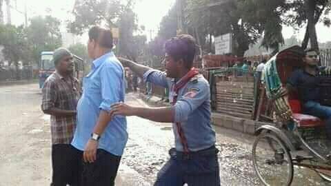 ওভারব্রিজ ব্যাবহারে জনগনকে উদ্ভুদ্ধকরন