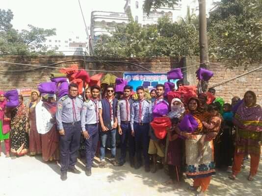 সরকারি বাঙলা কলেজ রোভার স্কাউট গ্রুপের আয়োজনে কম্বল বিতরন