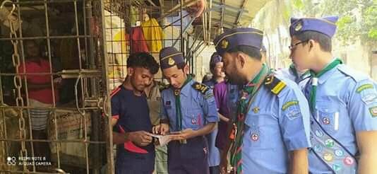 করোনা লিফলেট বিতরন