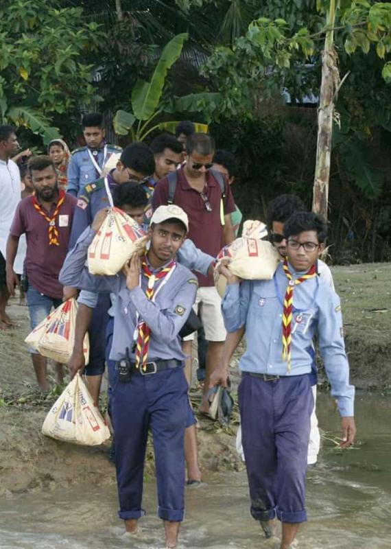 ধোবাউরা উপজেলায় ত্রান বিতরন