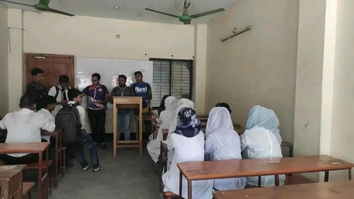 শিক্ষার্থীদের মাঝে করোনা ভাইরাস সম্পর্কে সচেতন কারণ 