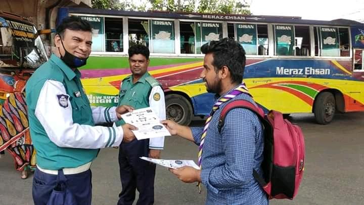 শ্রমজীবী মানুষের মাঝে করোনা ভাইরাস সম্পর্কে সচেতন করণ