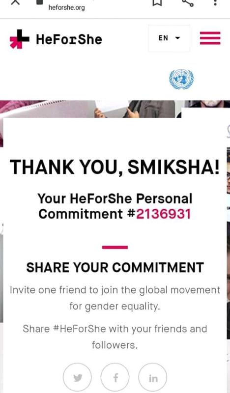 #HeForShe commitment