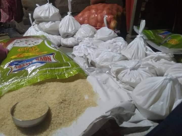 Relief Materials Distribute the locality during the lockdown situation.