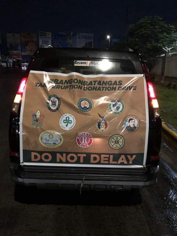 #BangonBatangas Taal Eruption Drive