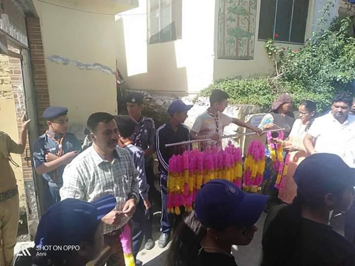 Service in Distt. Level Girls Sports Tournament Anni