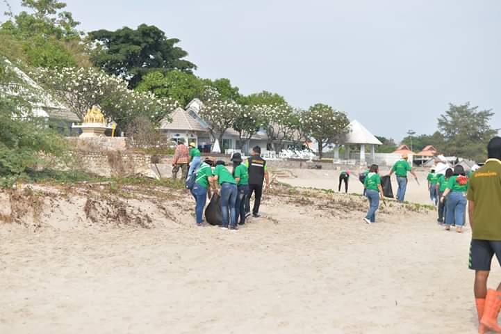 เก็บขยะริมชายหาด