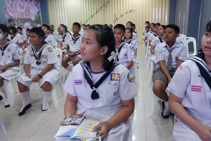 ลูกเสือเข้าอบรมกิจกรรมการศึกษาต่อระดับมัธยมศึกษา