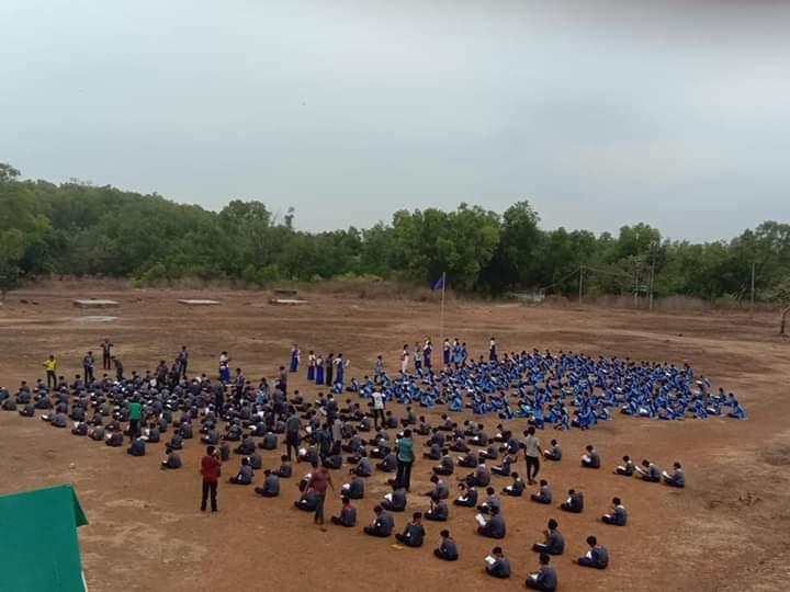 Thrithiya Sopan Exam with 450 Scouts and Guides (including Scouter, Guider) from 8/4/2019 to 9/4/2019 at Dr. V S Acharya Bharat Scout and Guide Diatrict Training Centre, Pragathinagar, Alevoor. 