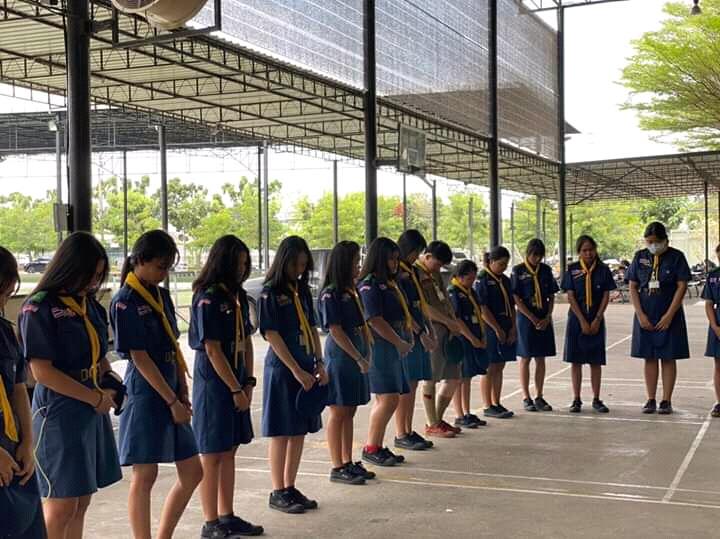 พิธีปิดประชุมกองลูกเสืออากาศ เเละลูกเสือเสนา